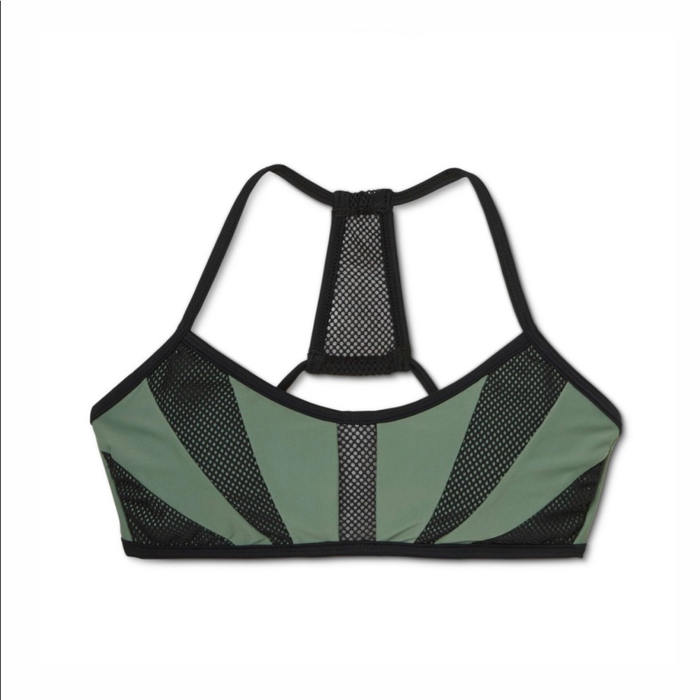 Xhilaration Womens Mesh Inset Bralette Bikini Top